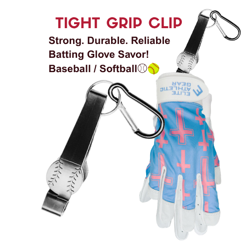 Batting Glove Clip- Standard Clip | Tight Grip Clip| SPECIAL FREE SHIPPING |ACT NOW!