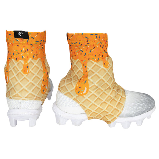 Orange Ice Cream Cleat Covers (Spats)